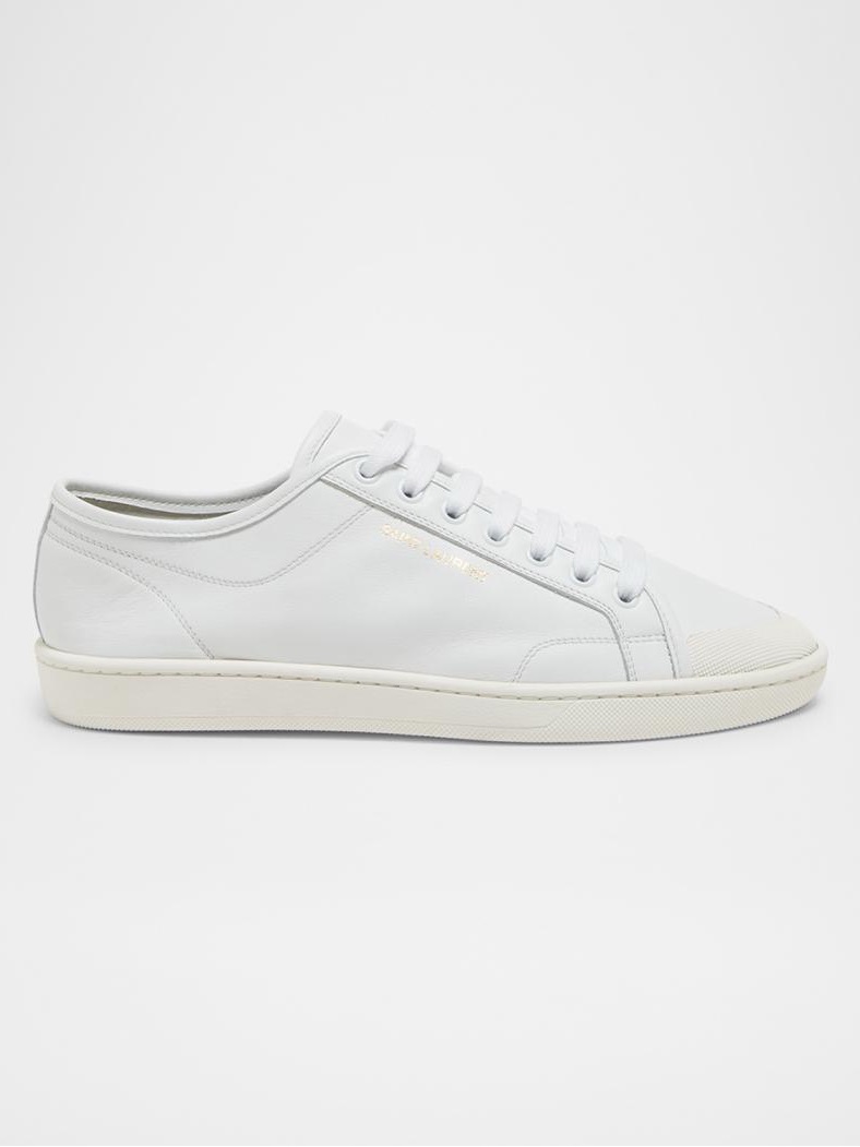Saint Laurent Gym Leather Low-Top Sneakers (Size Eu 40, Us 7)